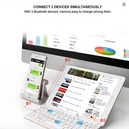 Retractable Bluetooth keyboard